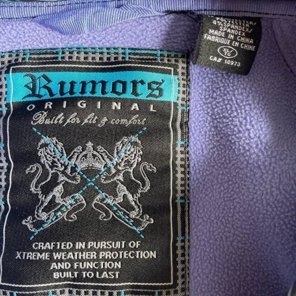 Rumors Original shell Spring/ Fall   jacket size XL Teens - Picture 3 of 3
